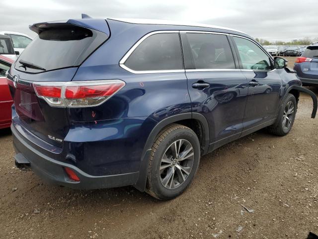  TOYOTA HIGHLANDER 2016 Granatowy