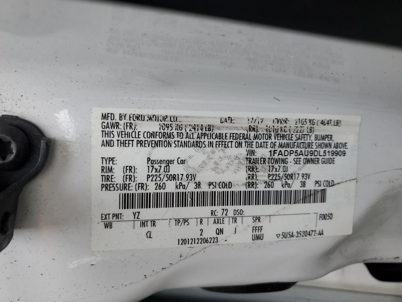 2013 Ford C-Max Se VIN: 1FADP5AU9DL519909 Lot: 56581145