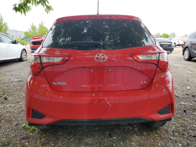  TOYOTA YARIS 2018 Czerwony