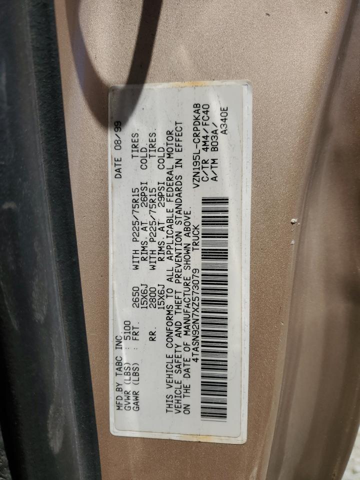1999 Toyota Tacoma Xtracab Prerunner VIN: 4TASN92N7XZ573079 Lot: 56917035