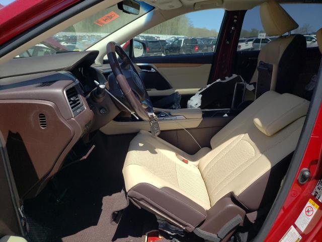  LEXUS RX350 2018 Czerwony