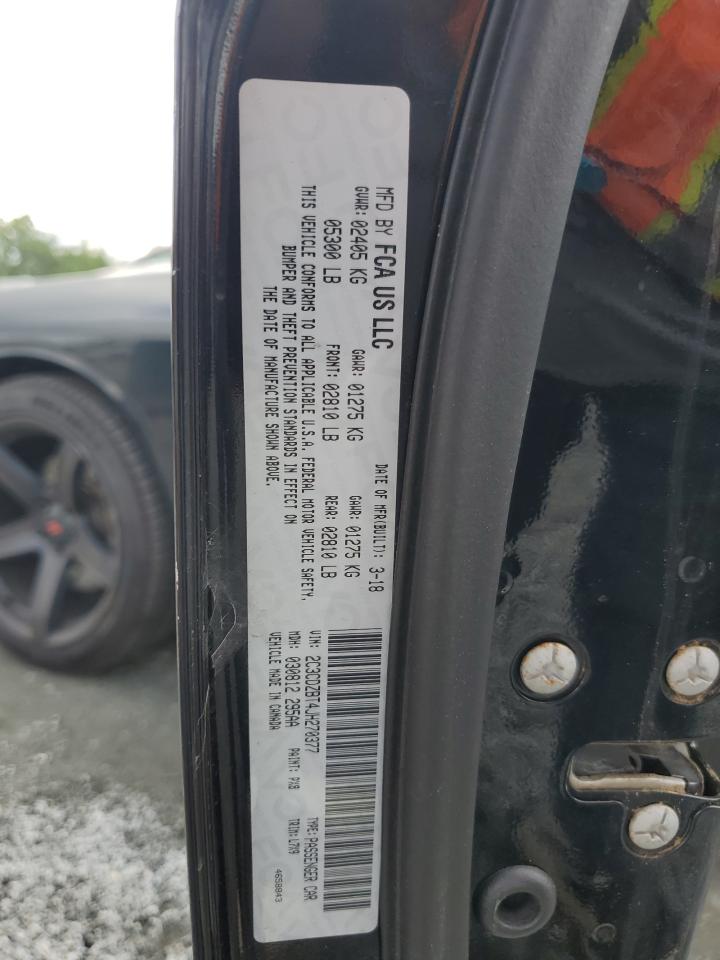 2018 Dodge Challenger R/T VIN: 2C3CDZBT4JH270377 Lot: 58155795