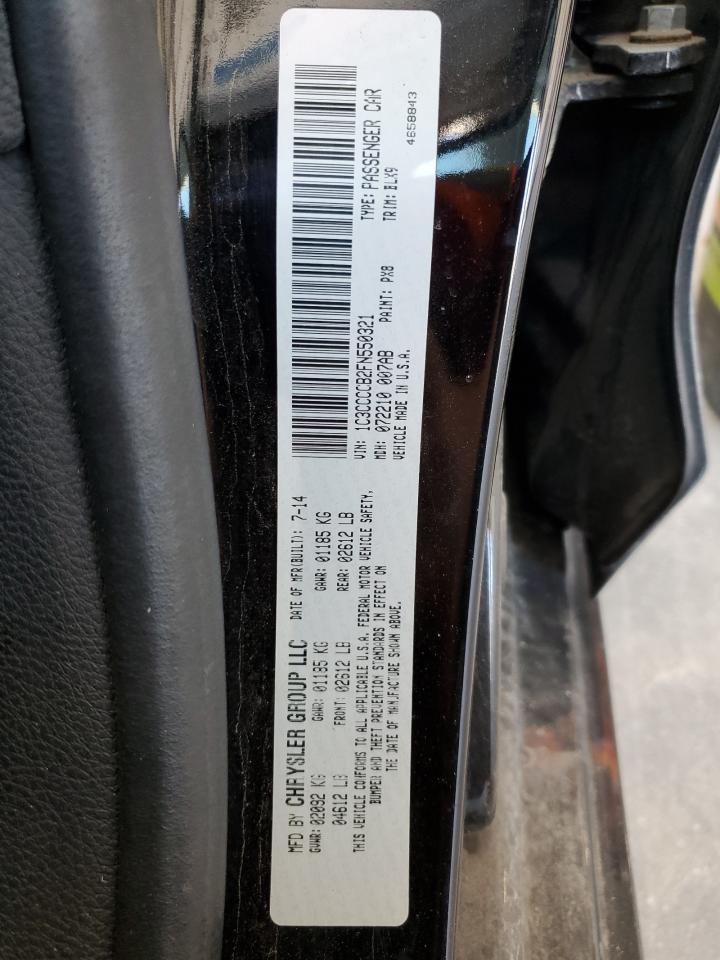 2015 Chrysler 200 C VIN: 1C3CCCCB2FN550321 Lot: 53617675