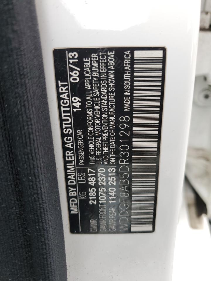2013 Mercedes-Benz C 300 4Matic VIN: WDDGF8AB5DR301298 Lot: 58744325