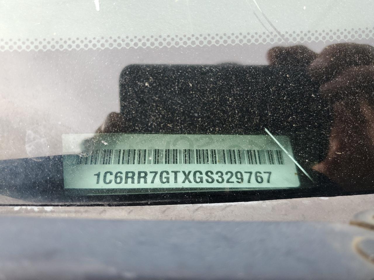 2016 Ram 1500 Slt VIN: 1C6RR7GTXGS329767 Lot: 67570145