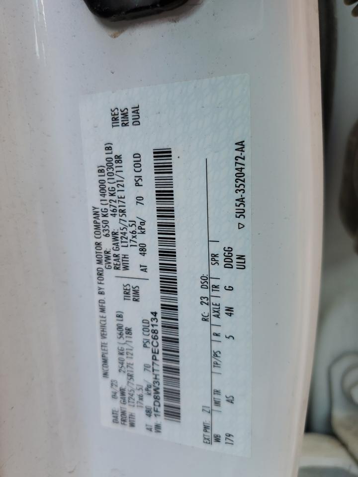 2023 Ford F350 Super Duty VIN: 1FD8W3HT7PEC68134 Lot: 57149625