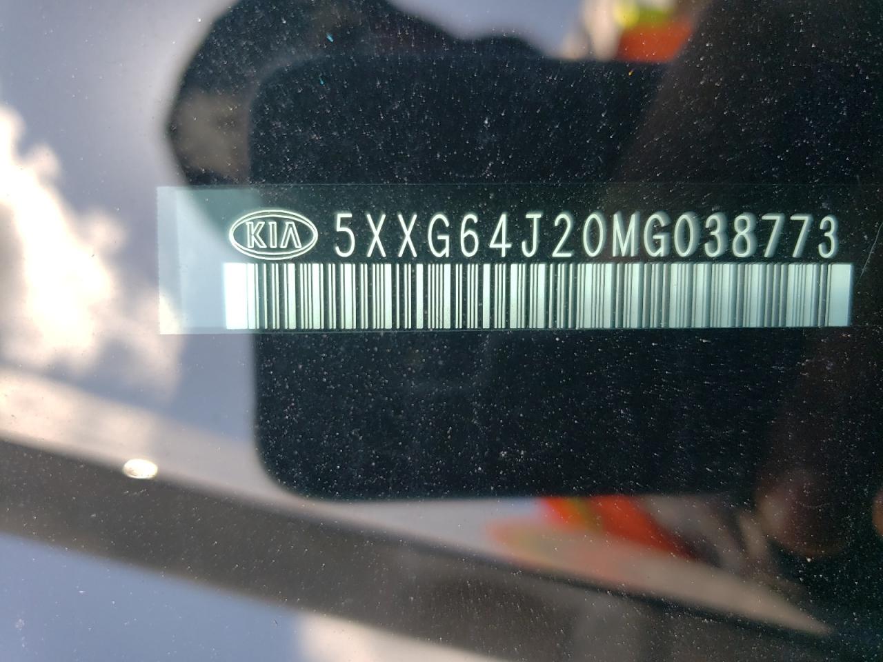 2021 Kia K5 Gt Line VIN: 5XXG64J20MG038773 Lot: 54147485