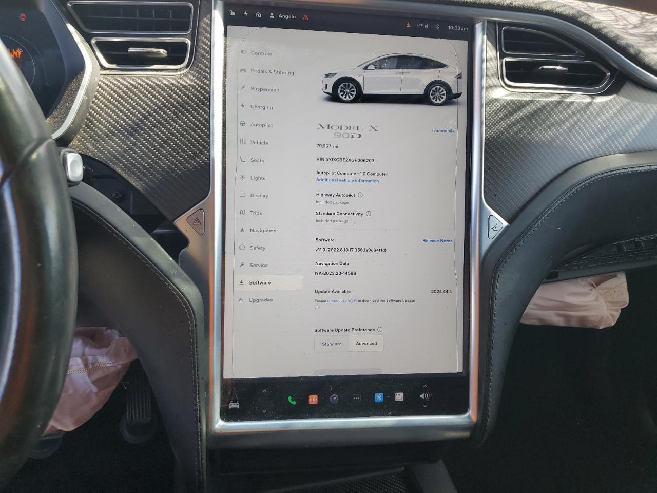 2016 Tesla Model X VIN: 5YJXCBE2XGF006203 Lot: 56152545