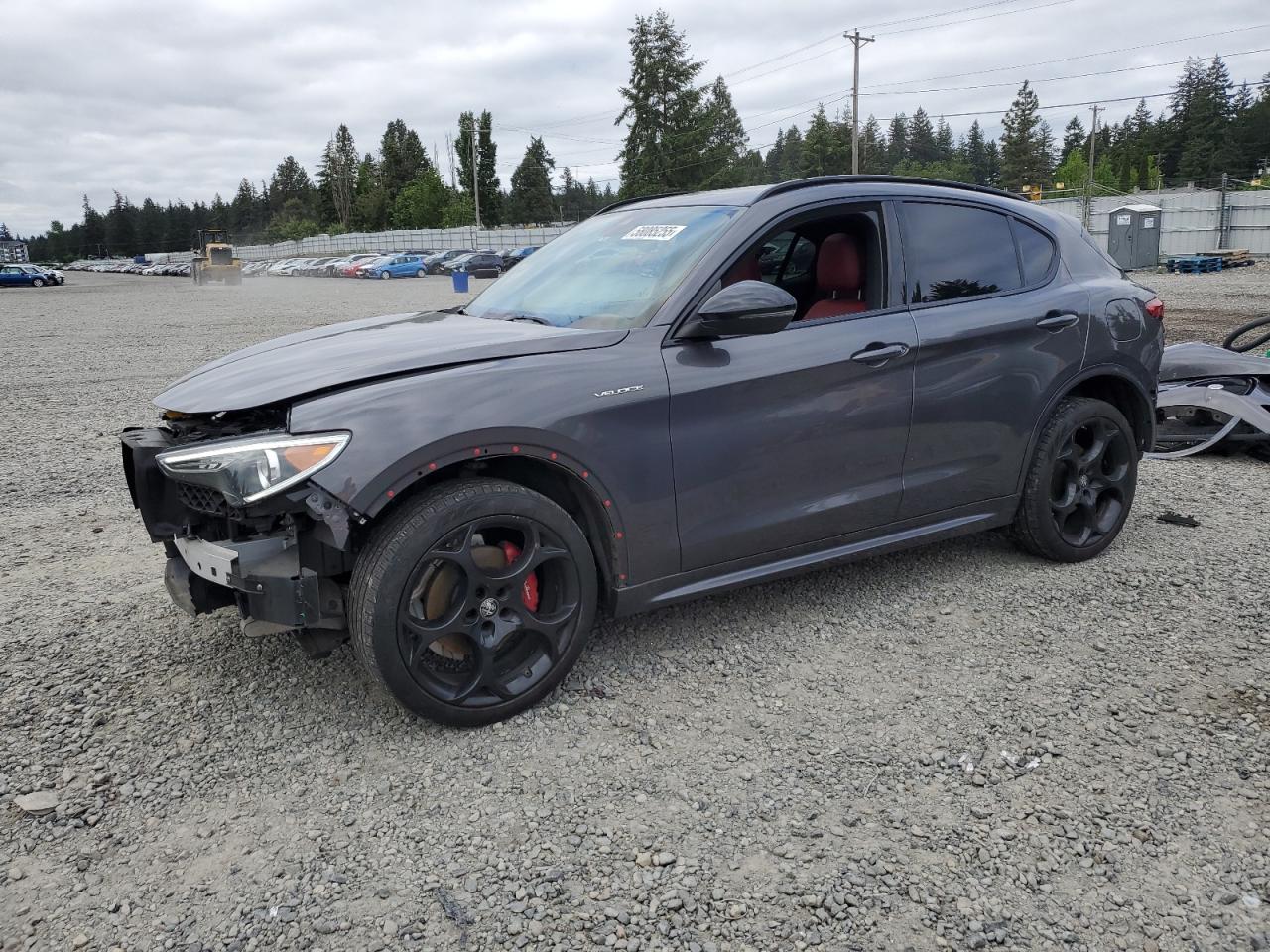 2022 Alfa Romeo Stelvio Ti VIN: ZASPAKBN2N7D24928 Lot: 58085255