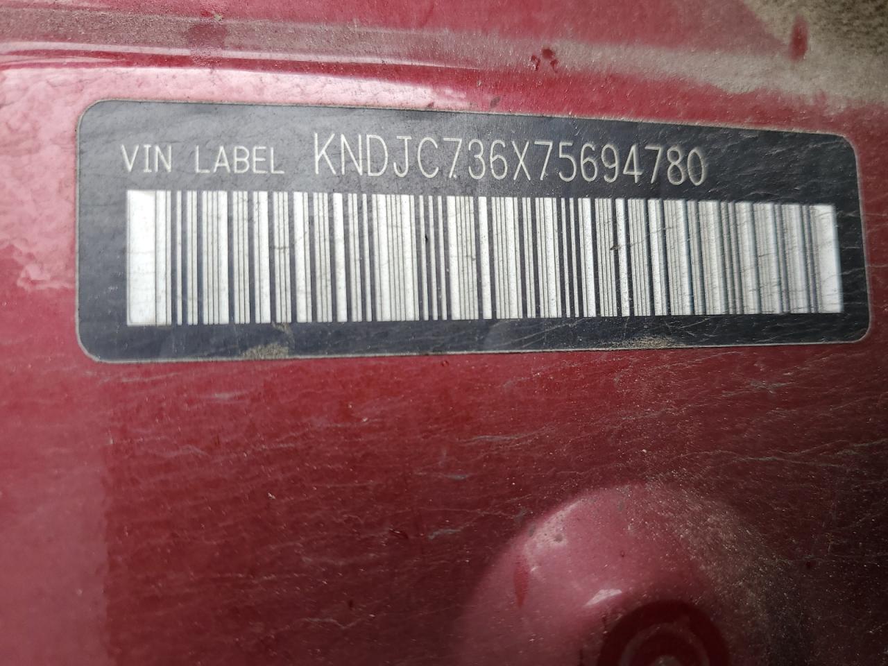 2007 Kia Sorento Ex VIN: KNDJC736X75694780 Lot: 56625315