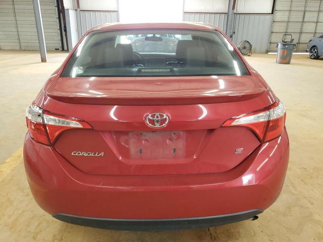  TOYOTA COROLLA 2016 Czerwony