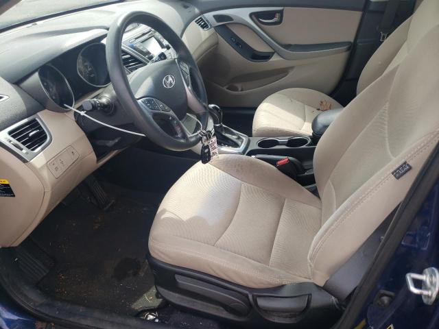 Sedans HYUNDAI ELANTRA 2015 Granatowy