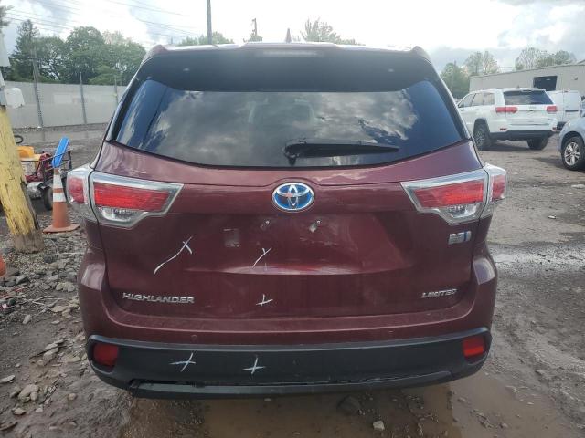 Parquets TOYOTA HIGHLANDER 2016 Burgundy