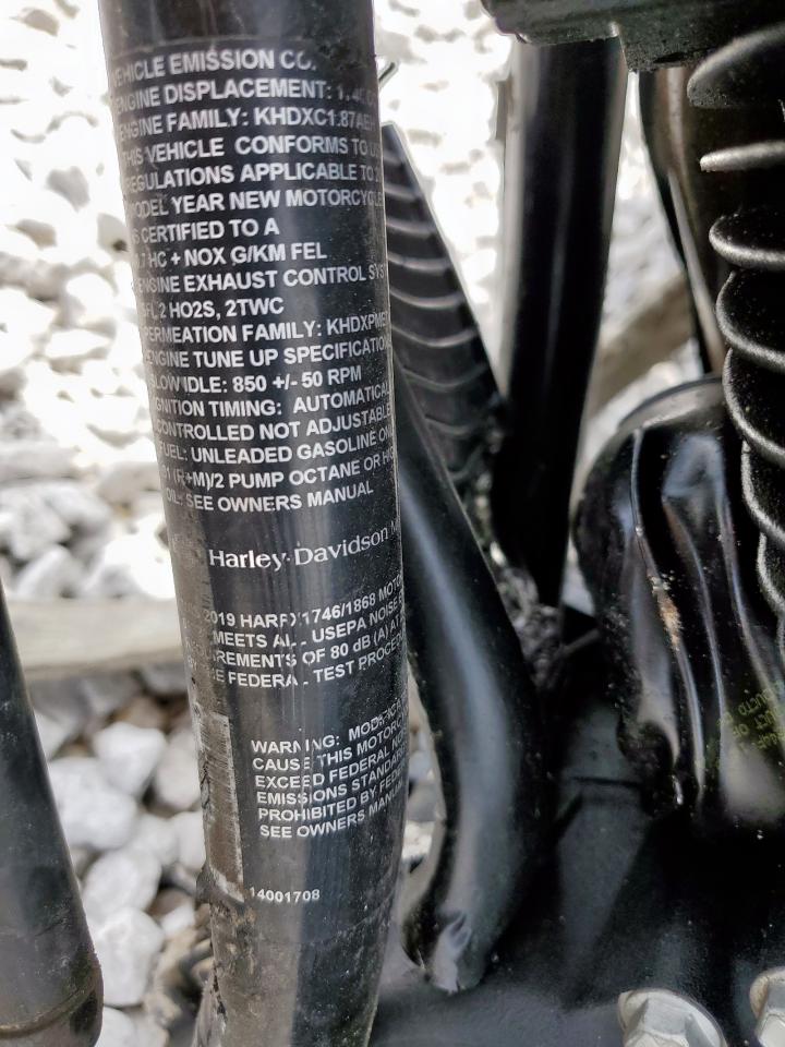 2019 Harley-Davidson Fxbb VIN: 1HD1YJJ25KB042916 Lot: 56925015