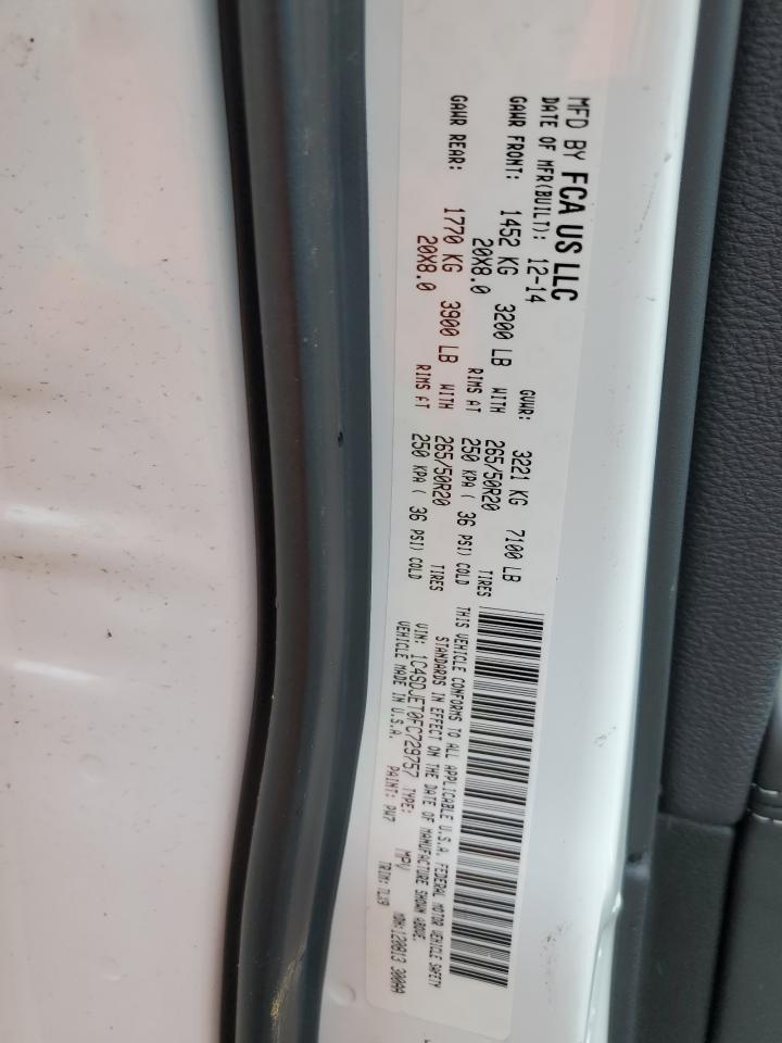 2015 Dodge Durango Citadel VIN: 1C4SDJET0FC729757 Lot: 55615265