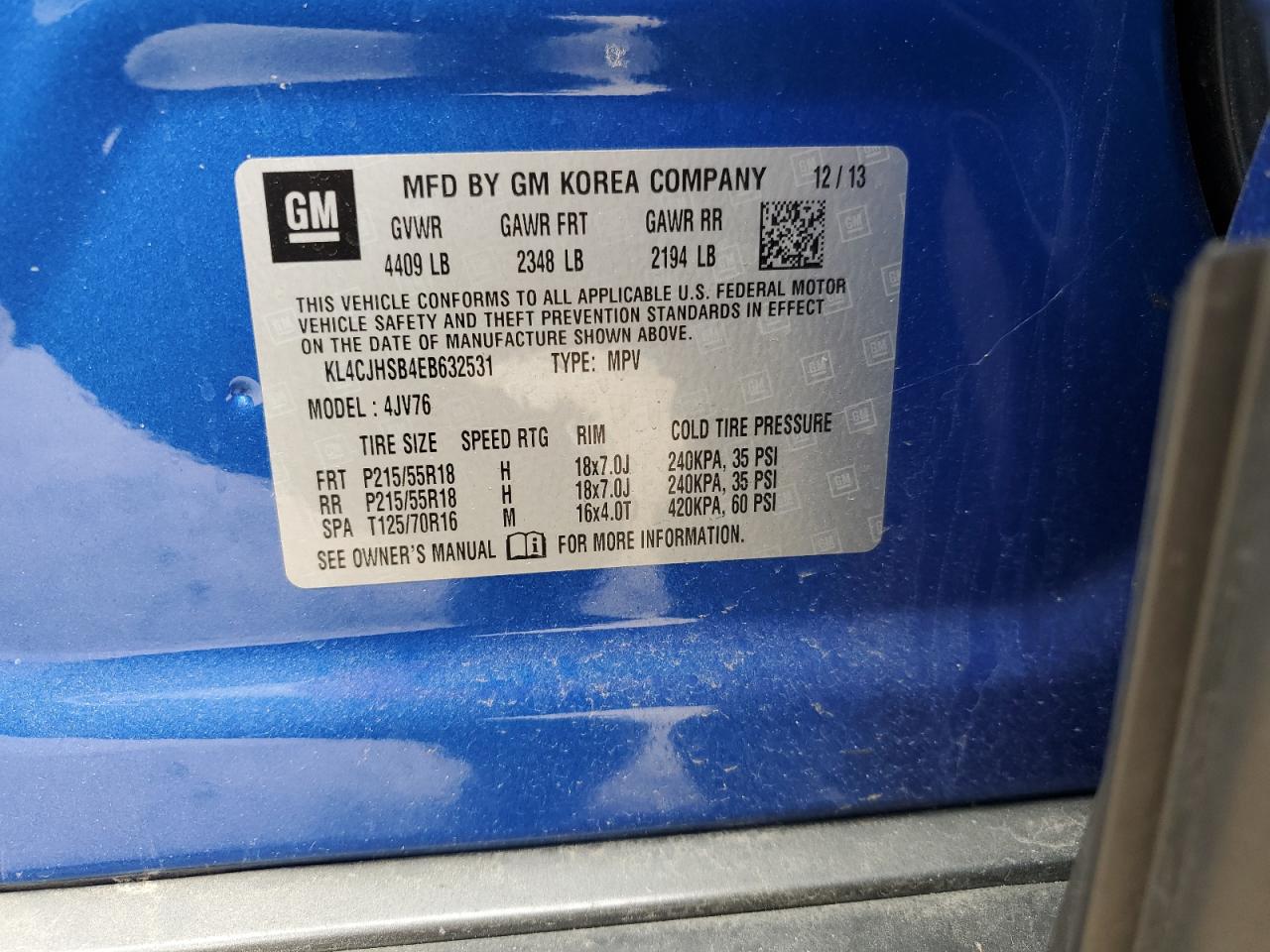 2014 Buick Encore Premium VIN: KL4CJHSB4EB632531 Lot: 57230485