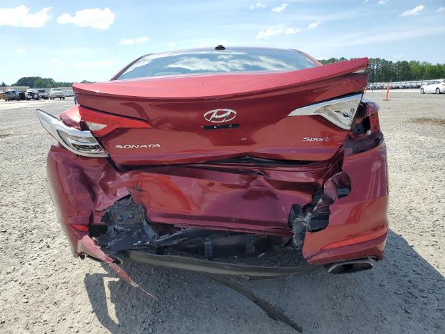  HYUNDAI SONATA 2016 Красный