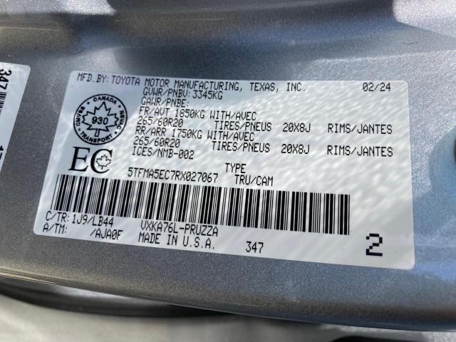 2024 TOYOTA TUNDRA CREWMAX PLATINUM  