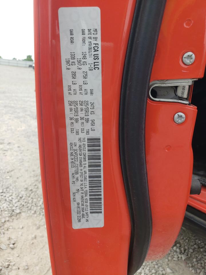 2018 Dodge Journey Gt VIN: 3C4PDCEG1JT277299 Lot: 57230885