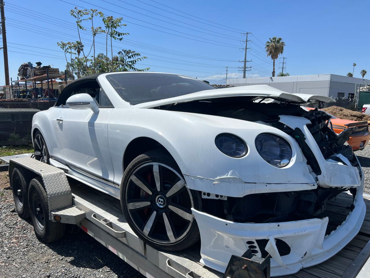 2013 Bentley Continental Gtc V8 en Venta en Los Angeles, CA - Front End