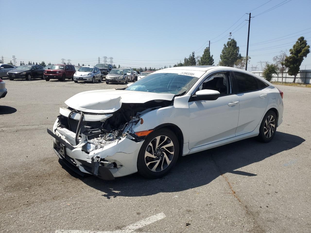2018 Honda Civic Ex იყიდება Rancho Cucamonga-ში, CA - Front End