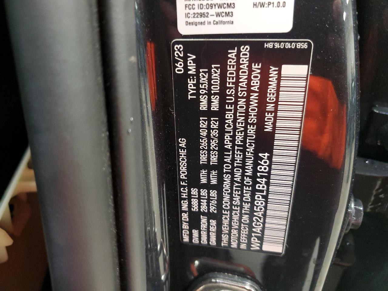 2023 Porsche Macan S VIN: WP1AG2A58PLB41864 Lot: 56189785