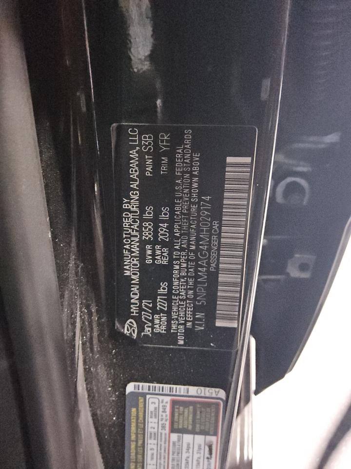 2021 Hyundai Elantra Sel VIN: 5NPLM4AG4MH029174 Lot: 56362205