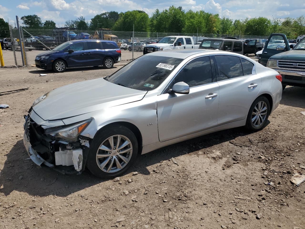 2016 Infiniti Q50 Base იყიდება Chalfont-ში, PA - Burn