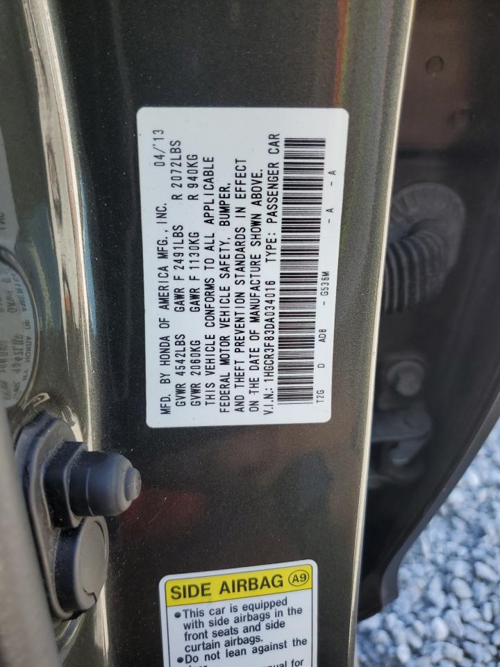 2013 Honda Accord Exl VIN: 1HGCR3F83DA034016 Lot: 56845895