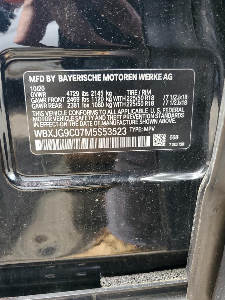 2021 BMW X1 xDrive28I VIN: WBXJG9C07M5S53523 Lot: 55450635