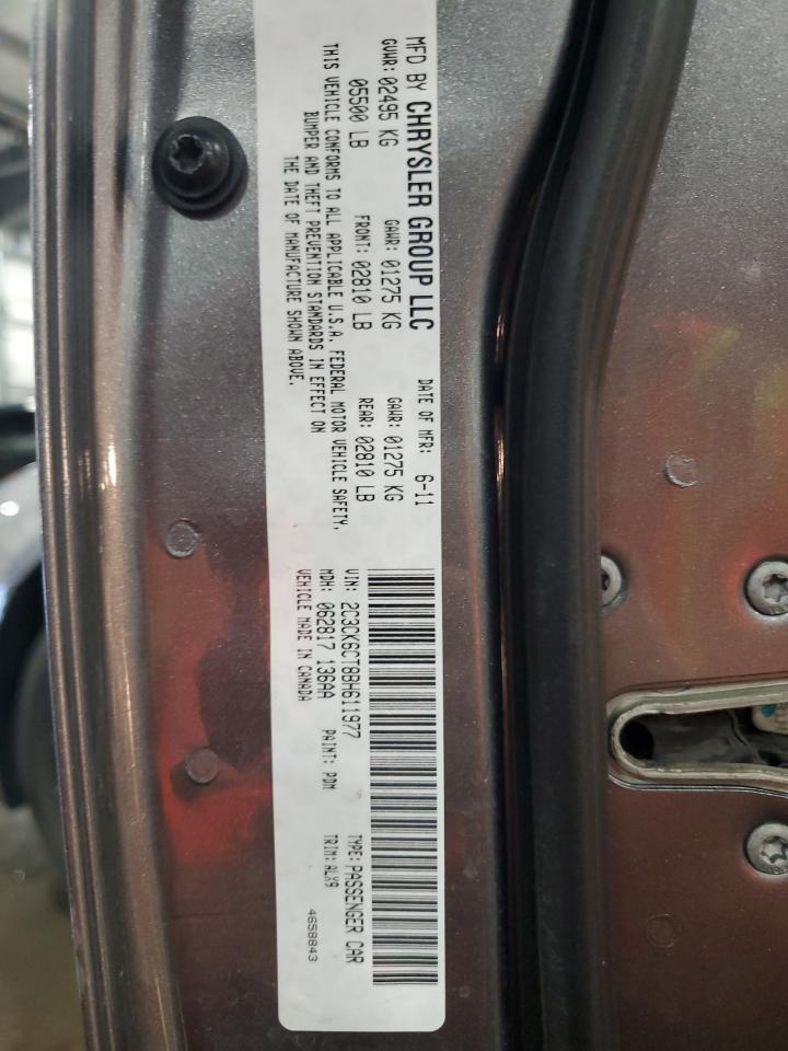 2011 Chrysler 300C VIN: 2C3CK6CT8BH611977 Lot: 55863205