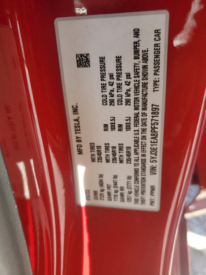 Фото: 5YJ3E1EA8PF571897 - 13