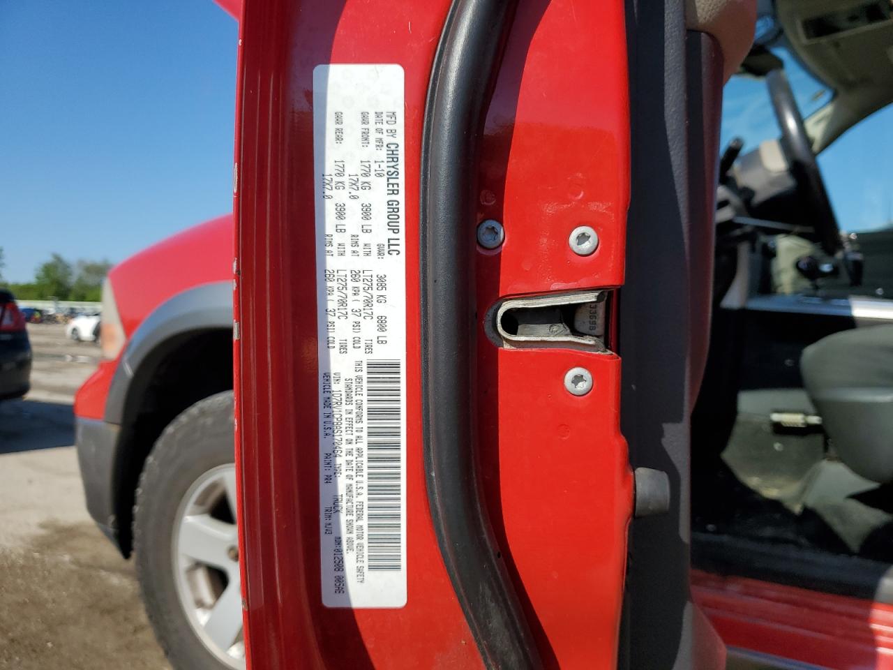2010 Dodge Ram 1500 VIN: 1D7RV1CP8AS170464 Lot: 55245485