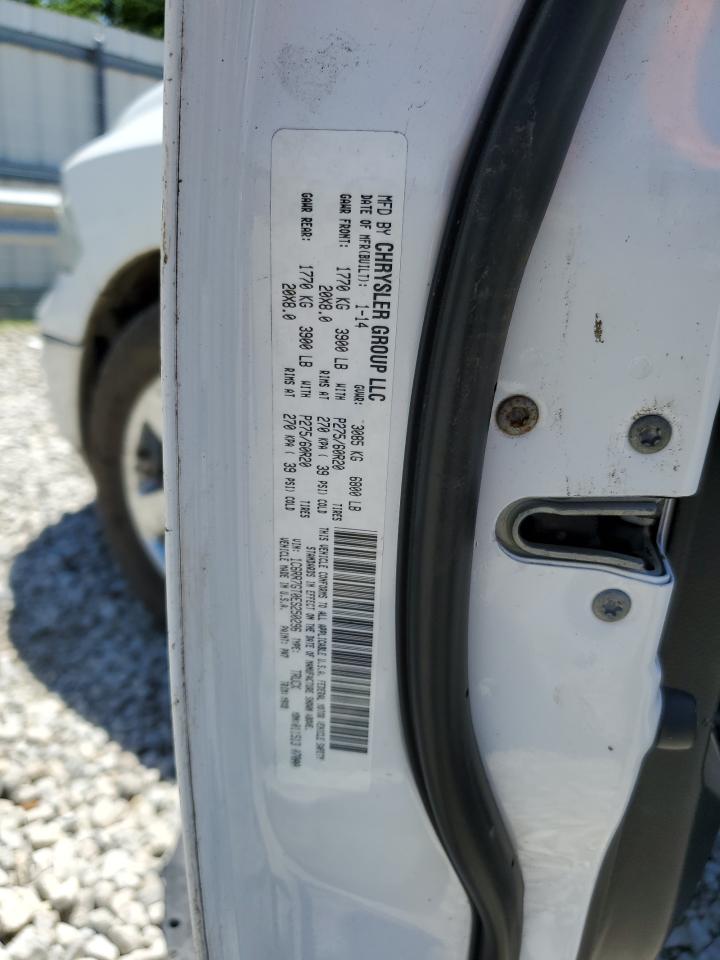 2014 Ram 1500 Slt VIN: 1C6RR7GT0ES250296 Lot: 57972045