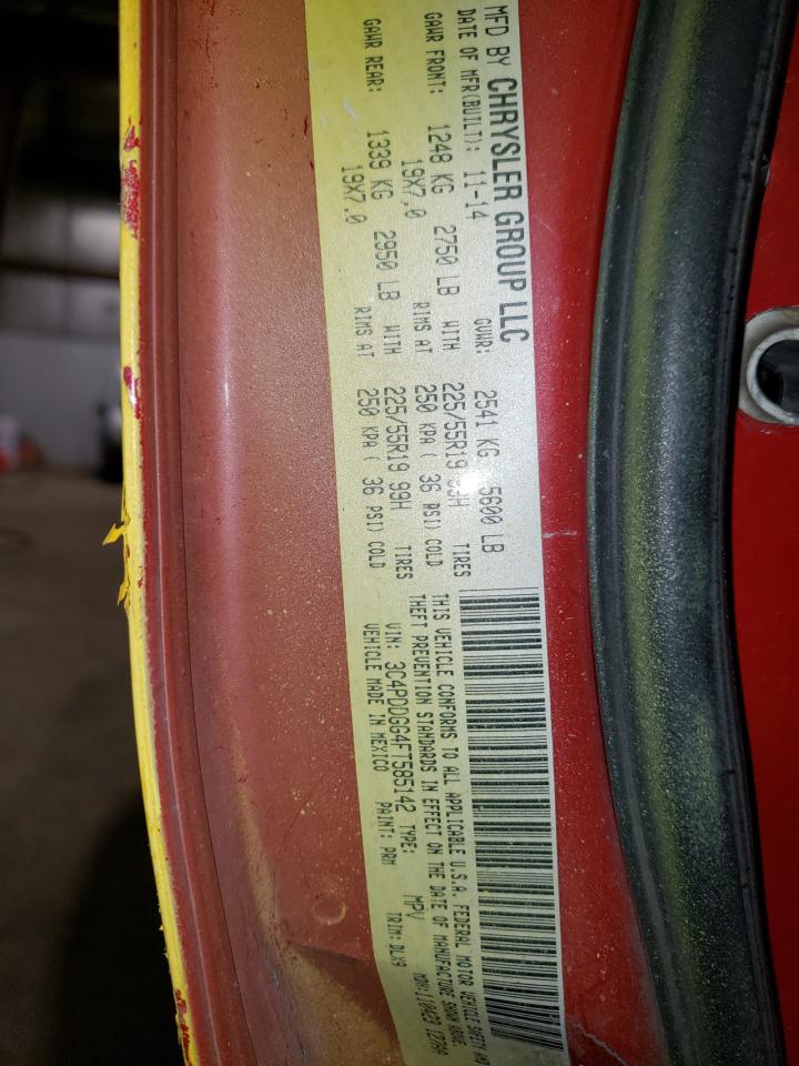 2015 Dodge Journey Crossroad VIN: 3C4PDDGG4FT585142 Lot: 64431555