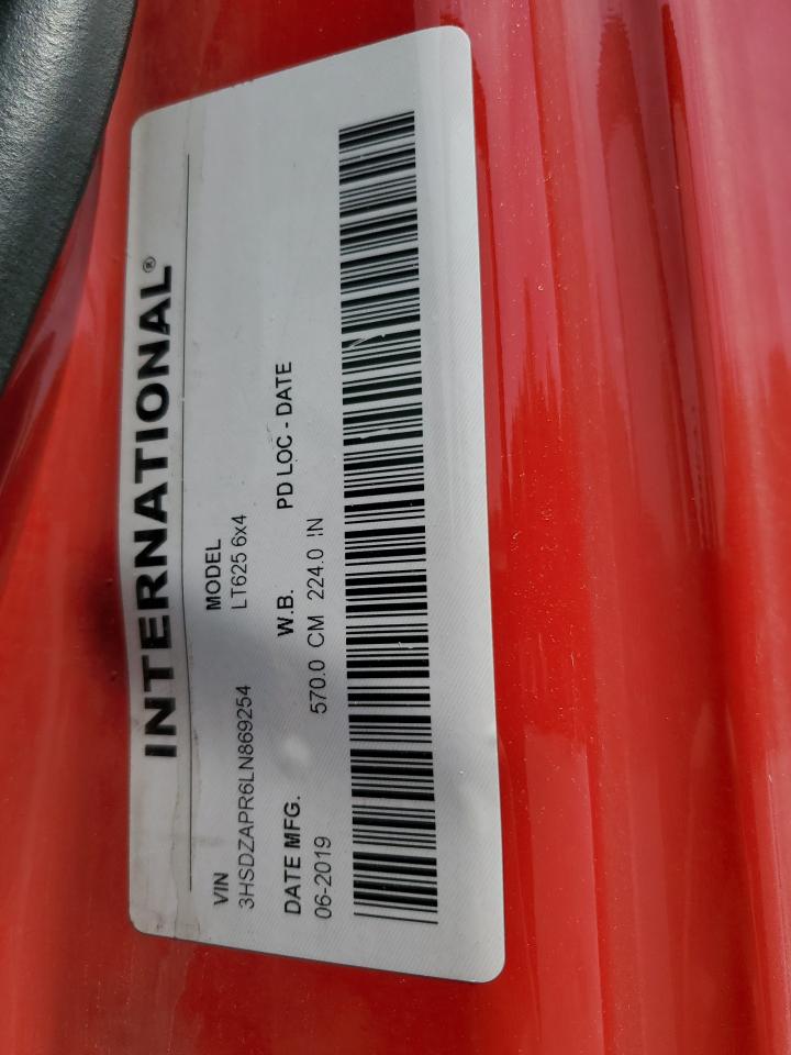 2020 International Lt625 VIN: 3HSDZAPR6LN869254 Lot: 55659595