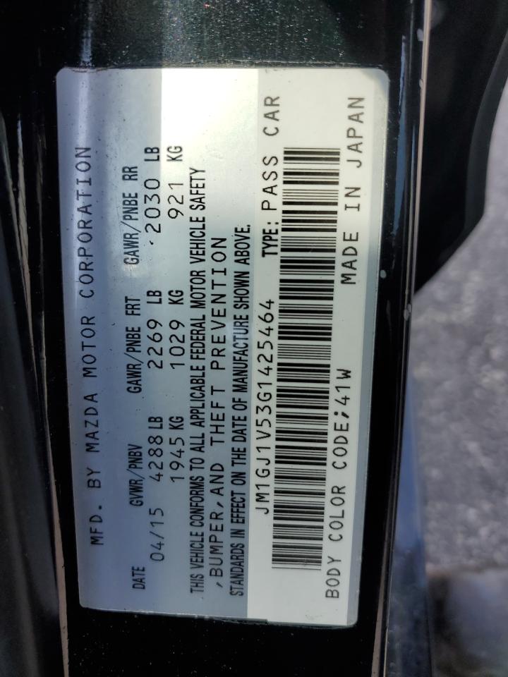 2016 Mazda 6 Touring VIN: JM1GJ1V53G1425464 Lot: 56919865