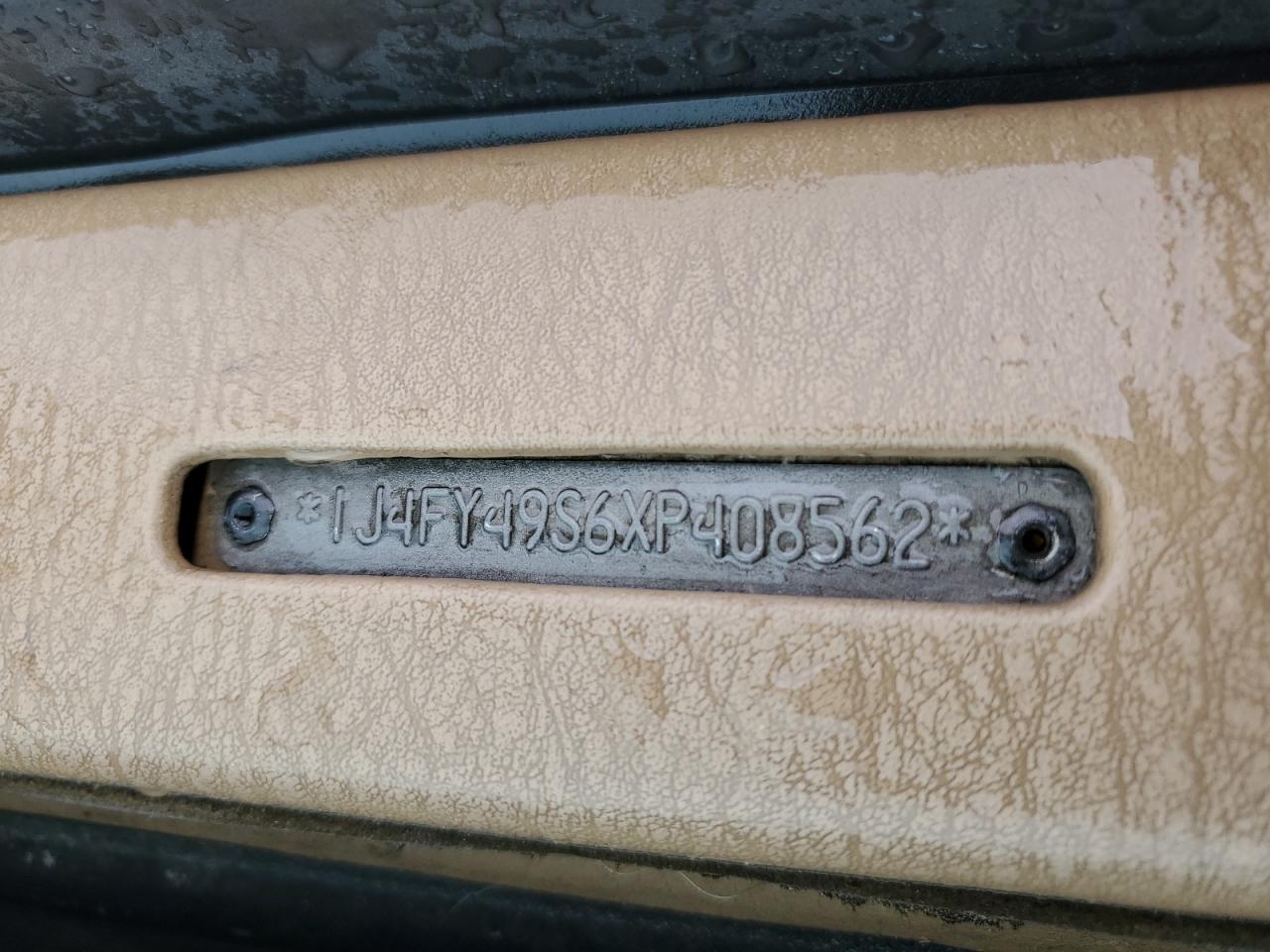 1999 Jeep Wrangler / Tj Sahara VIN: 1J4FY49S6XP408562 Lot: 56354785