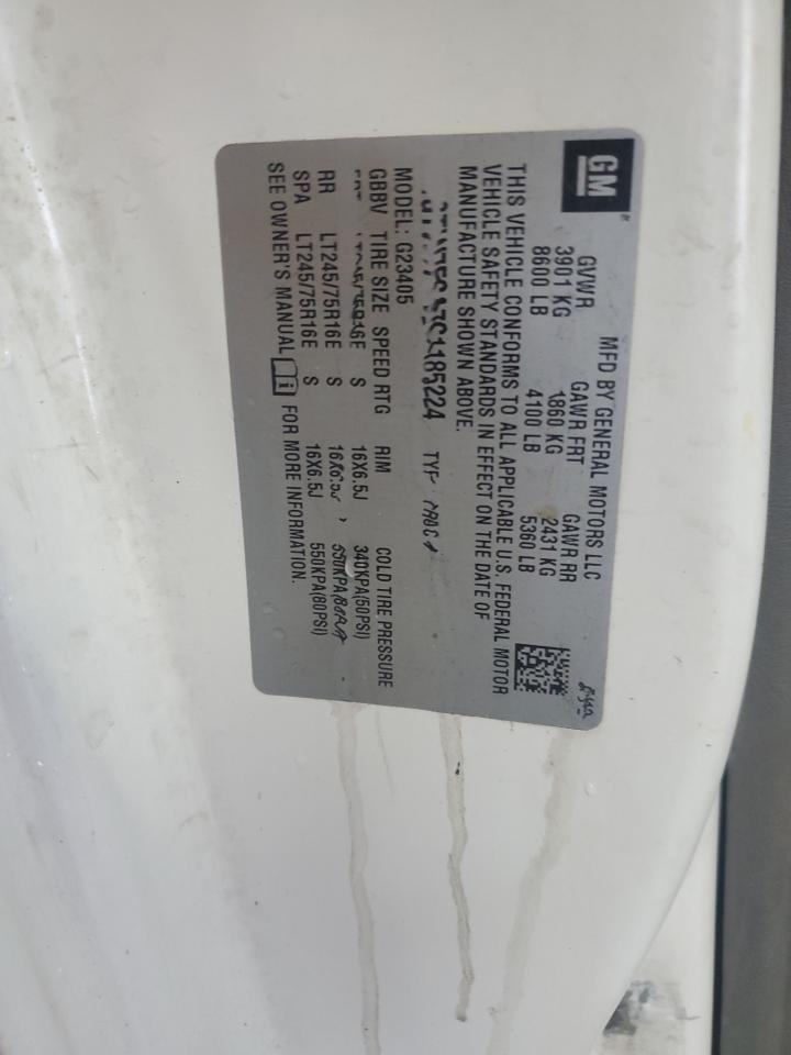 2012 GMC Savana G2500 VIN: 1GTW7FCA7C1185224 Lot: 56882645