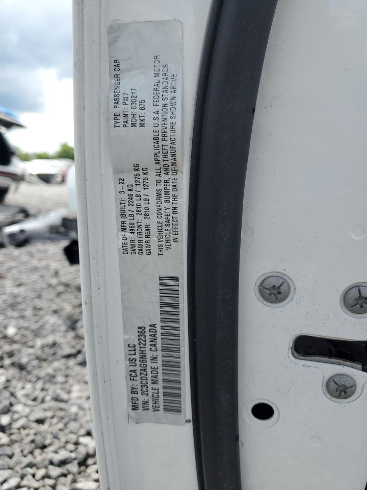 2022 Dodge Challenger Sxt VIN: 2C3CDZAG6NH122368 Lot: 58634985