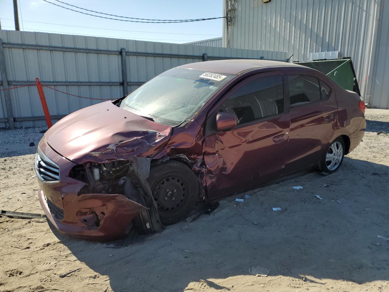 2018 Mitsubishi Mirage G4 Es en Venta en Jacksonville, FL - Front End