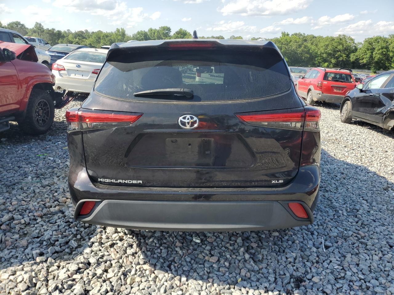 2022 Toyota Highlander Xle VIN: 5TDGZRAH6NS132648 Lot: 57110085