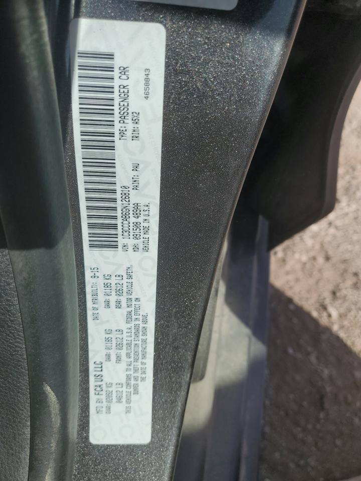 2016 Chrysler 200 Limited VIN: 1C3CCCAB6GN126810 Lot: 57123875