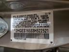 2003 Honda Civic Lx na sprzedaż w West Mifflin, PA - Top/Roof