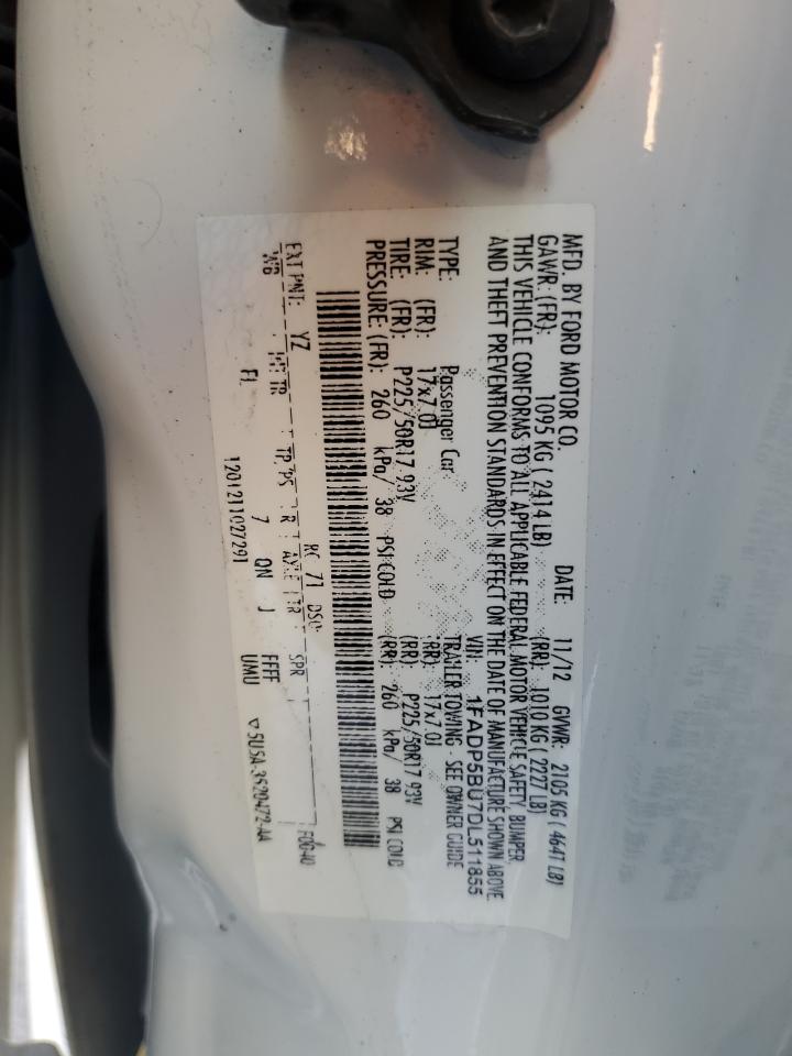 2013 Ford C-Max Sel VIN: 1FADP5BU7DL511855 Lot: 56391145