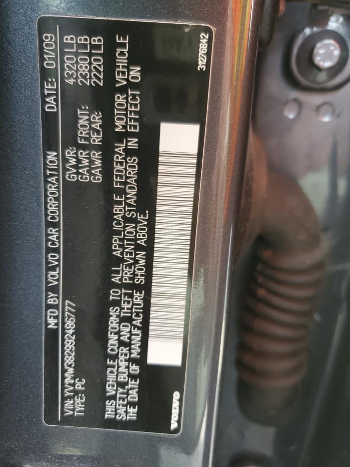 2009 Volvo V50 2.4I VIN: YV1MW382992486777 Lot: 56663965