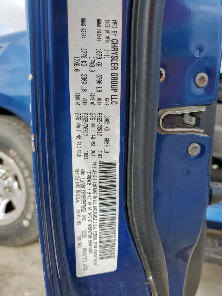 2011 Dodge Ram 1500 VIN: 1D7RB1CP2BS597052 Lot: 56197505