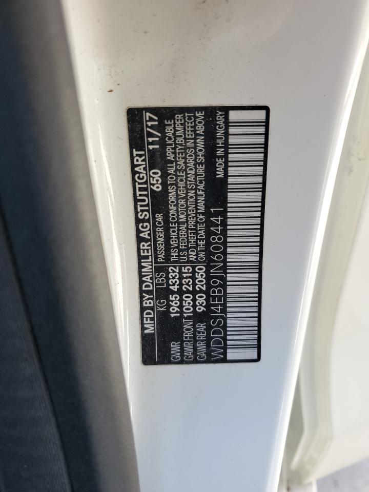 2018 Mercedes-Benz Cla 250 VIN: WDDSJ4EB9JN608441 Lot: 57117965