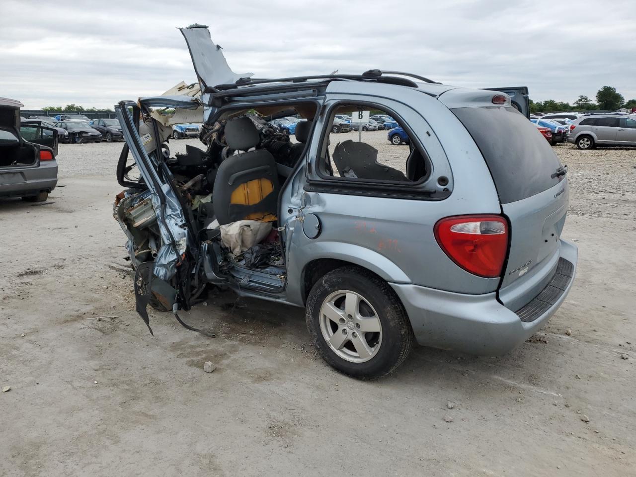 2006 Dodge Caravan Sxt blue null gas 1D4GP45R46B631813 photo #3
