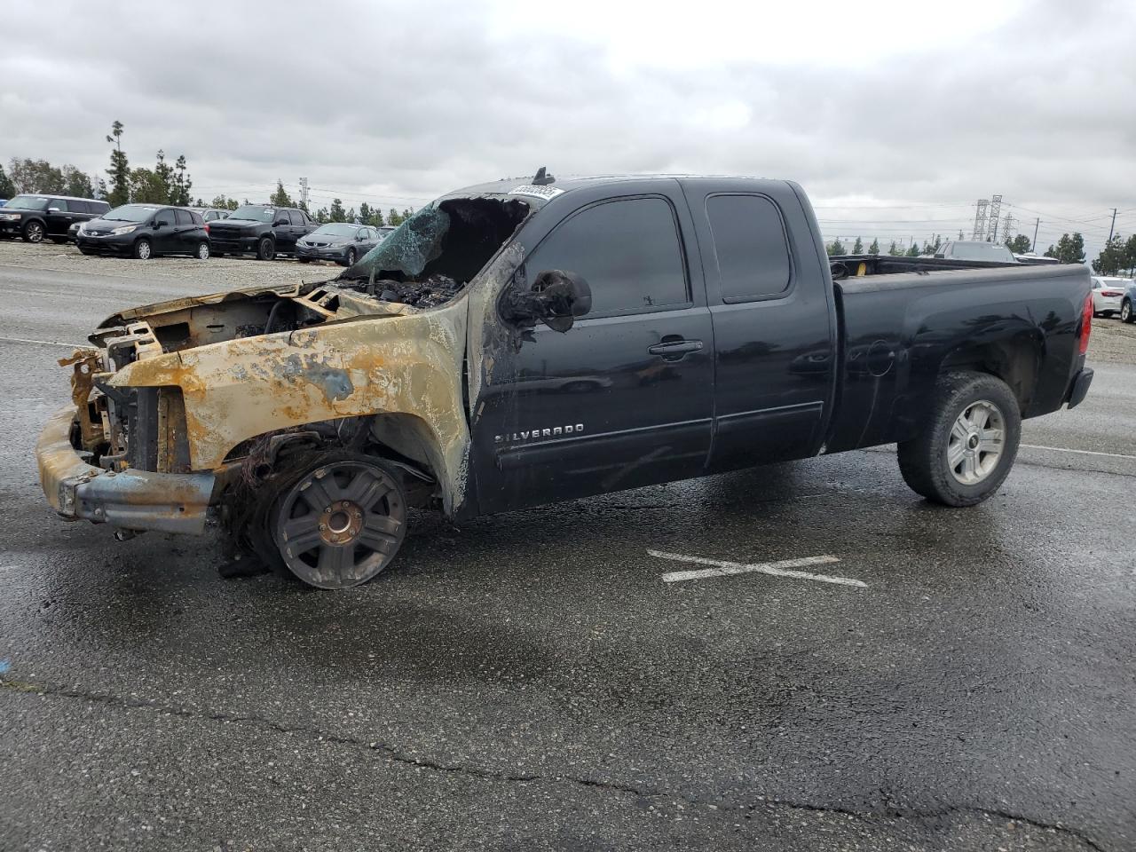 2013 Chevrolet Silverado C1500 Lt for Sale in Rancho Cucamonga, CA - Burn - Engine